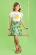 Conjunto Infantil Feminino Fatto Con Amore