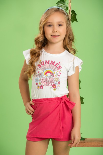 Conjunto Infantil Feminino Summer Solar