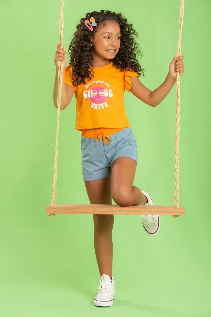 Conjunto Infantil Feminino Choose Happy