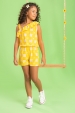 Macaquinho Feminino Infantil Ombro único