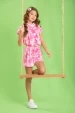 Conjunto Infantil Feminino Super Girl Tie Dye