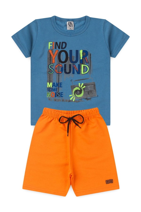 Conjunto Masculino Infantil Encontre Seu Som