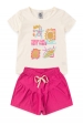 Conjunto Infantil Feminino Clube Oceânico