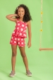 Conjunto Infantil Feminino Flores Rotativas