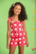 Conjunto Infantil Feminino Flores Rotativas