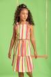 Conjunto Infantil Feminino Listras Pontilhadas