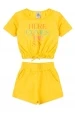 Conjunto Infantil Feminino Aí Vem O Sol