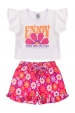 Conjunto Infantil Feminino Crescer com O Fluxo