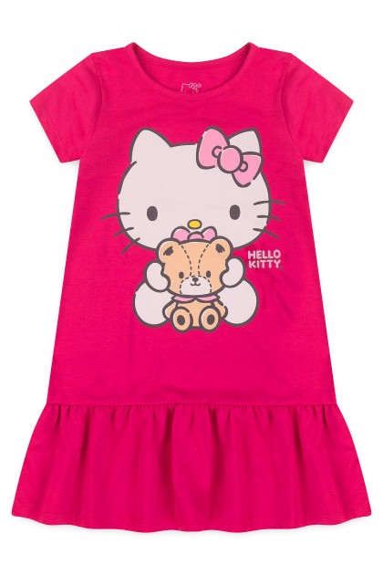 Vestido Feminino Infantil Ursinho - Hello Kitty