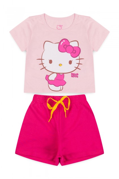 Conjunto Feminino Infantil Pequena Gata - Hello Kitty