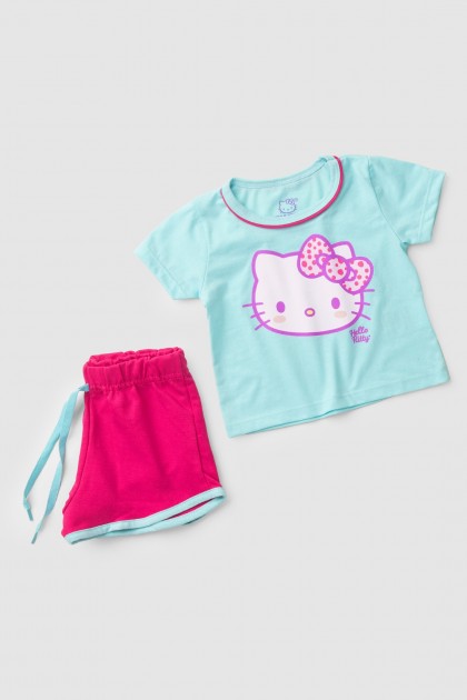 Conjunto Feminino Infantil Lacinho - Hello Kitty