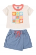 Conjunto Infantil Feminino Jogo de Flores