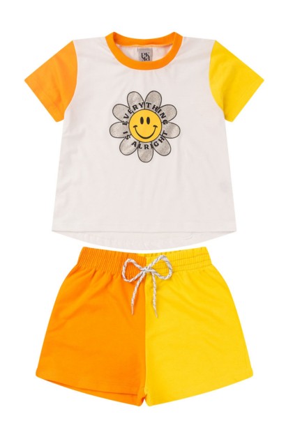 Conjunto Infantil Feminino Margarida Duocolor