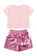 Conjunto Feminino Infantil Flamingo