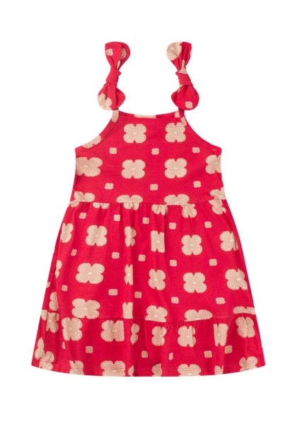 Vestido Infantil Feminino Moda Floral