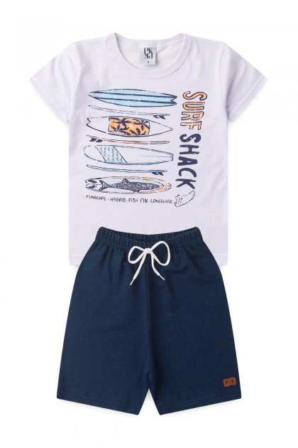 Conjunto Masculino Infantil Surf de Verão