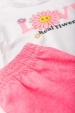 Conjunto Feminino Infantil Flores e Amores