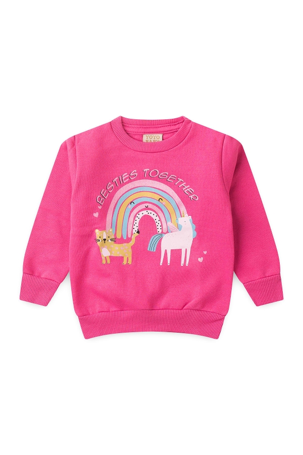 Casaco Feminino Infantil Animal Arco-íris