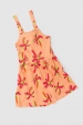 Vestido Infantil Feminino Coqueiros Tropicais