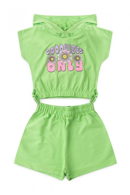 Conjunto Infantil Feminino Vibrações de Margaridas