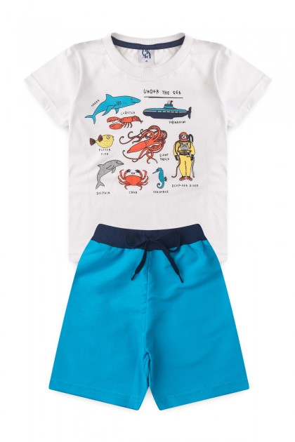 Conjunto Infantil Masculino Sob O Mar