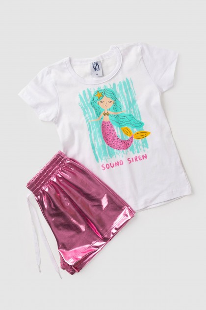 Conjunto Feminino Infantil Canto da Sereia