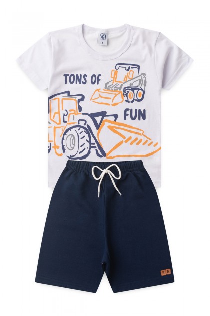 Conjunto Masculino Infantil Toneladas de Diversão