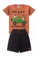 Conjunto Masculino Infantil Pronto para A Aventura