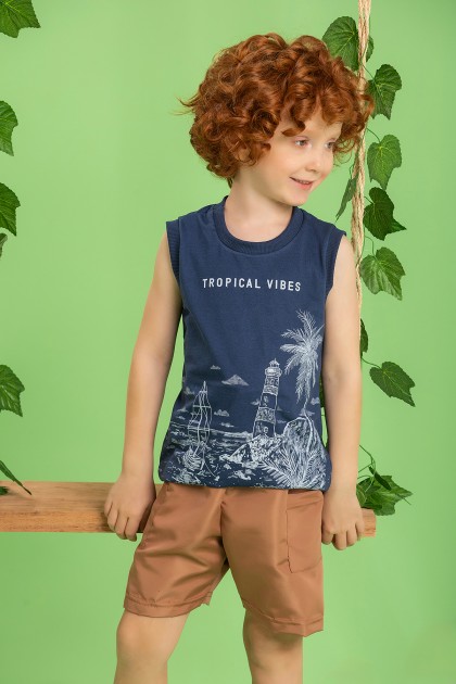 Conjunto Infantil Masculino Farol do Mar