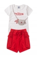 Conjunto Feminino Infantil Bolsinha Praiana