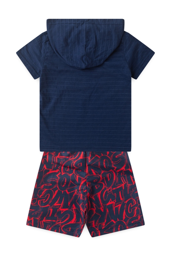 Conjunto Infantil Masculino Capuz Melange