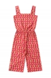 Macaquinho Feminino Infantil Botões Tropicais