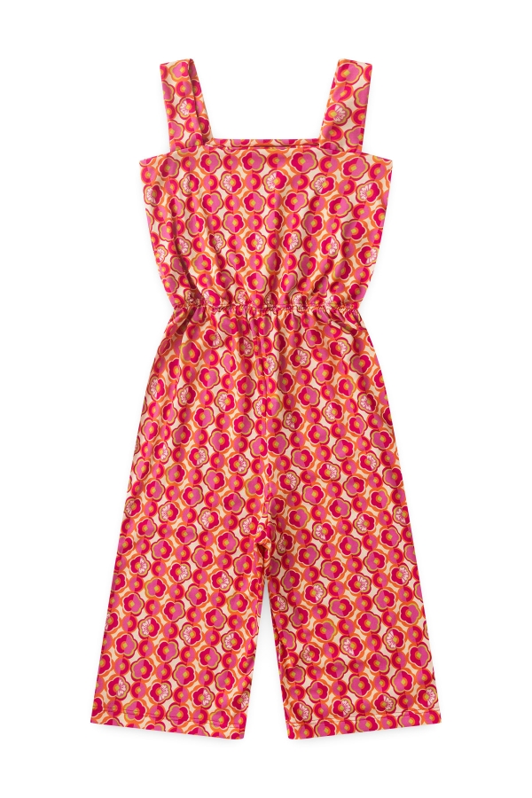 Macaquinho Feminino Infantil Botões Tropicais