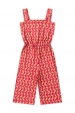 Macaquinho Feminino Infantil Botões Tropicais