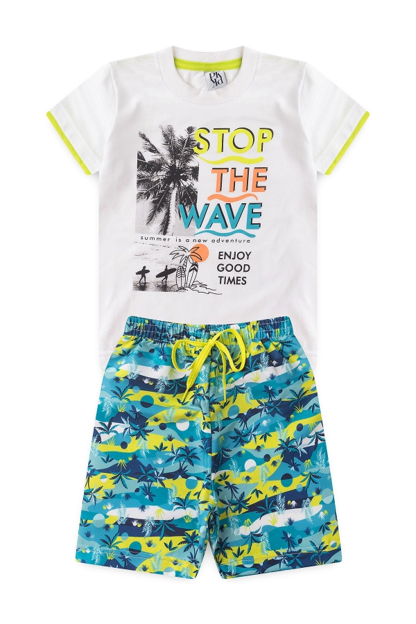 Conjunto Infantil Masculino Parar As Ondas