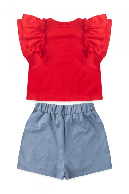 Conjunto Feminino Infantil Babado Frufru