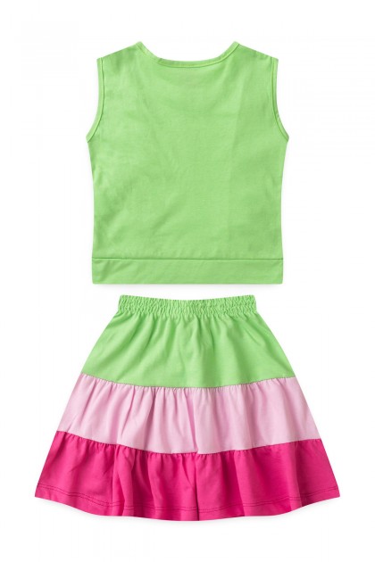 Conjunto Infantil Feminino Margarida Tricolor