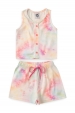 Conjunto Feminino Infantil Botões Tie Dye