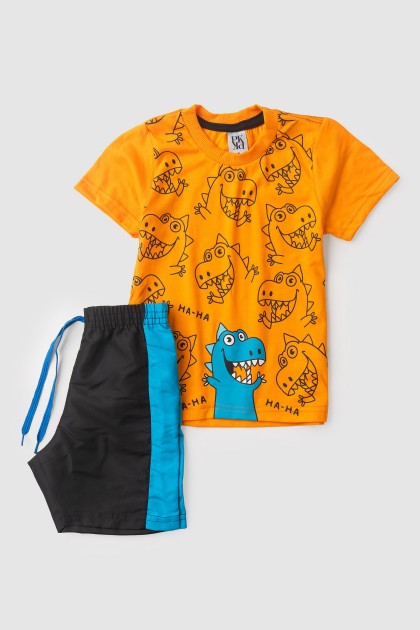 Conjunto Infantil Masculino Pequeno Dino