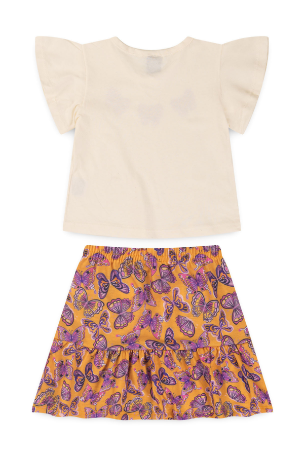 Conjunto Infantil Feminino Borboleta Glitter