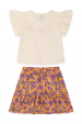 Conjunto Infantil Feminino Borboleta Glitter