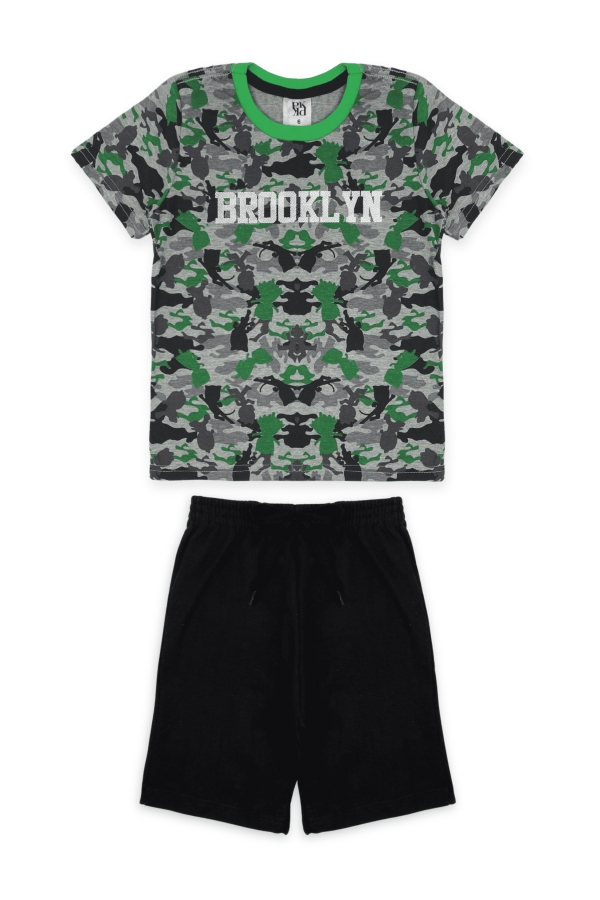 Conjunto Masculino Infantil Brooklyn Camuflado