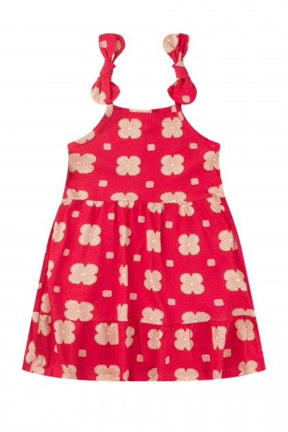 Vestido Infantil Feminino Moda Floral