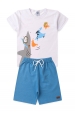 Conjunto Masculino Infantil Caranguejo Pizza