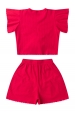 Conjunto Infantil Feminino Pétala de Verão