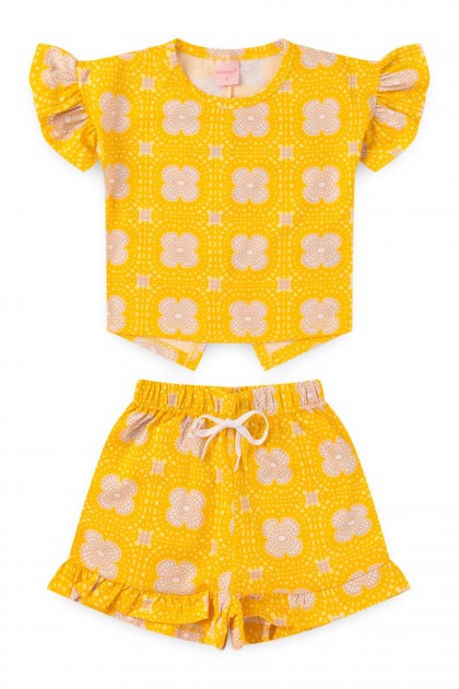 Conjunto Infantil Feminino Yellowish