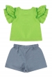 Conjunto Feminino Infantil Margarida Charmosa