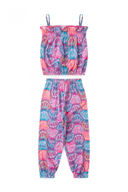 Conjunto Feminino Infantil Conchinhas