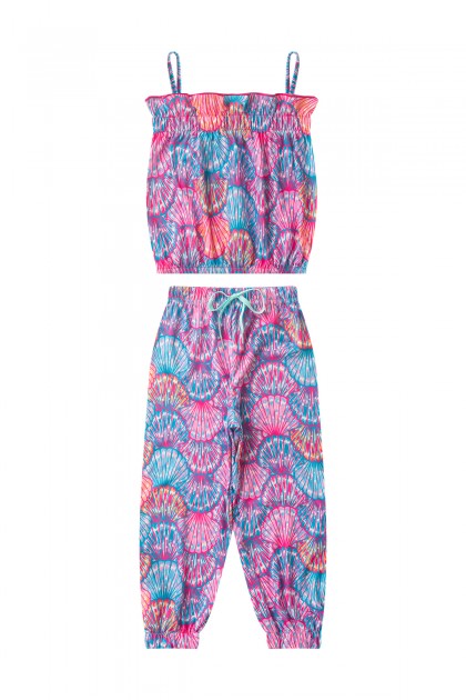 Conjunto Feminino Infantil Conchinhas