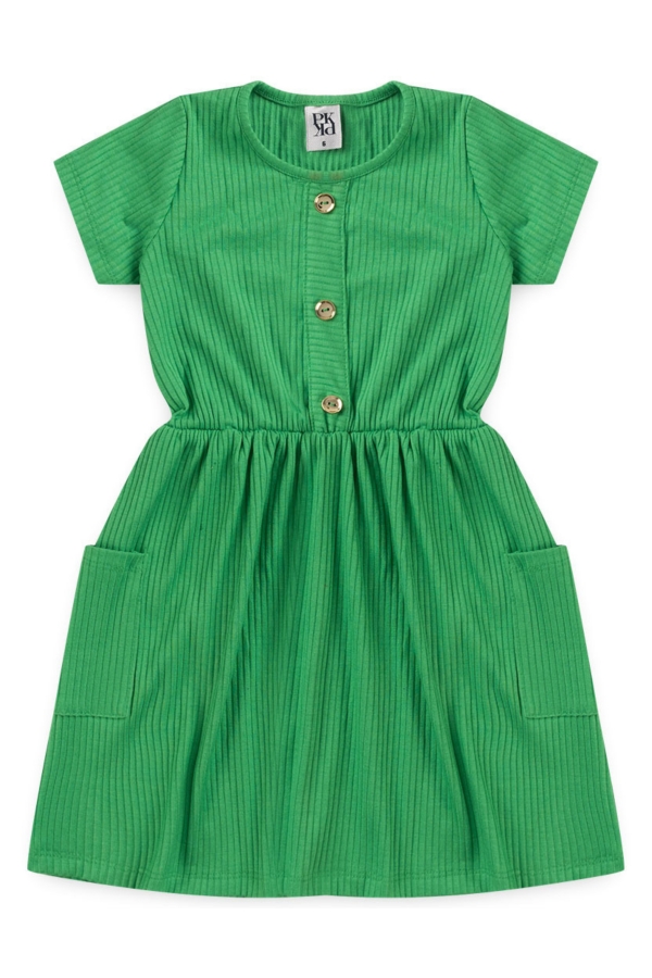 Vestido Infantil Feminino Bolso Clássico